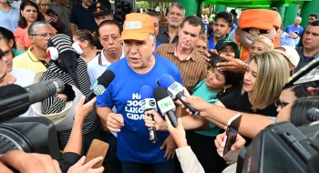 Prefeito Mabel abre o 5º Mutirão dos 100 dias e anuncia troca da iluminação de toda a cidade por lâmpadas de LED